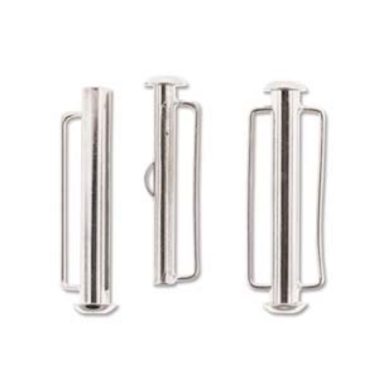 Picture of Clasp Slide Bar 31.5mm Silver Plate x1