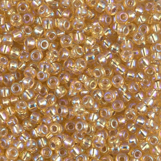 Picture of Miyuki Rocaille 8/0 1003 Silver Lined Gold AB x10g