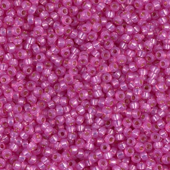 Picture of Miyuki Seed Beads 15/0 4238 Duracoat Silver Lined Dyed Paris Pink  x10g