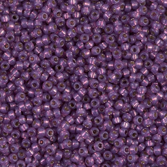 Picture of Miyuki Seed Beads 15/0 4248 Duracoat Silver Lined Dyed Dark Lilac x10g