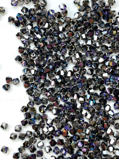 Picture of Swarovski 5328 Xilion Bead 3mm Crystal Heliotrope x100