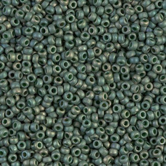 Picture of Miyuki Rocaille 15/0 2031 Mat Metallic Sage Luster x10g