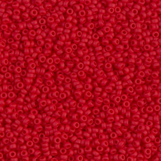 Picture of Miyuki Seed Beads 15/0 408F Mat Opaque Red x10g