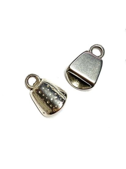 Picture of Premium End Cap 24x17mm  Antique Silver Plate x2