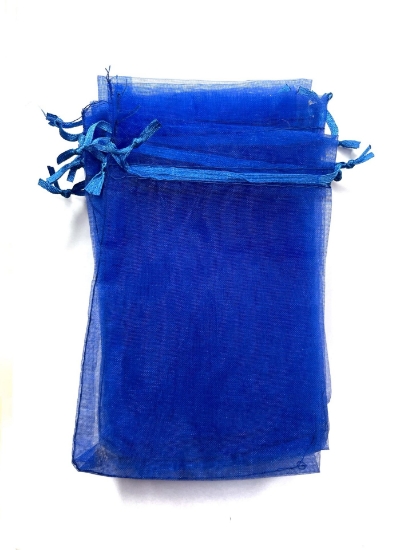 Picture of Organza Pouch 15x10cm Cobalt x10