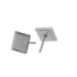 Picture of Stainless Steel Ear stud Rhombus Setting 8x8mm x10