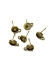 Picture of Ear stud setting 6mm round w/loop Antique Gold x10