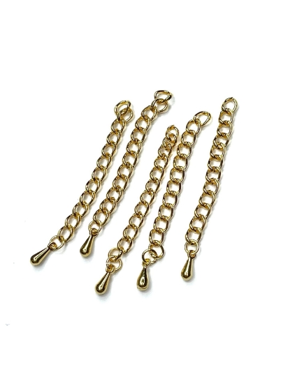 Picture of Premium Chain Extender 60mm 24kt Gold Plate x5