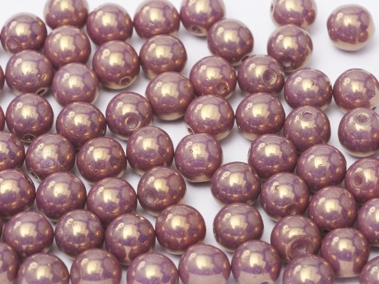 Picture of Round beads 3mm Chalk White Vega Luster x50