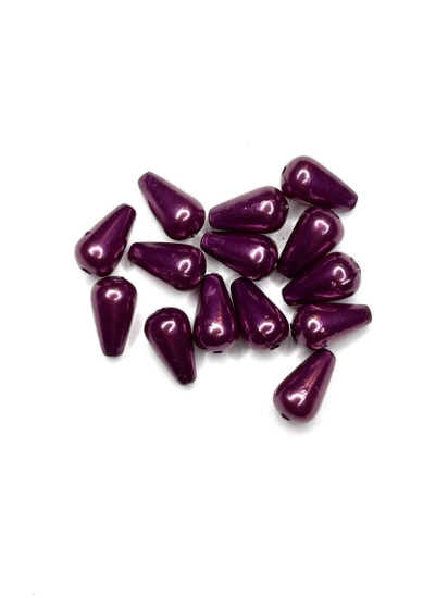 Picture of Drops Acrylic 10mm Pearl Violet x15