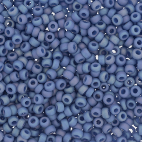 Picture of Miyuki Rocaille 8/0 4704 Opaque Glazed Soft Blue Mat AB  x10g