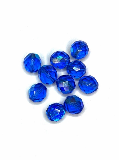 Picture of Fire-Polished 12mm Sapphire AB x5