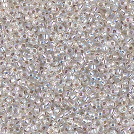 Picture of Miyuki Rocaille 11/0 1001 Crystal Silver-Lined AB x10g