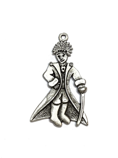 Picture of Pendant "Little Prince" 45x75mm Antique Silver x1