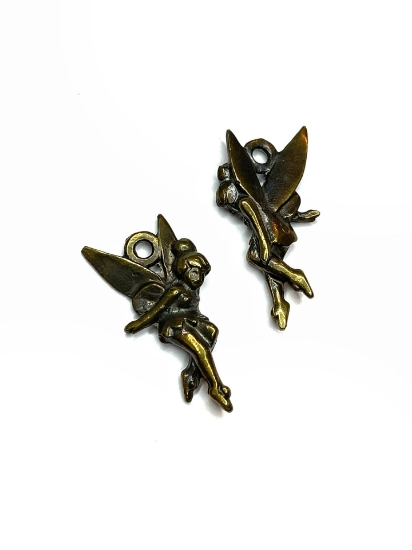 Picture of Pendant Fairy 20x40mm Antique Bronze x1