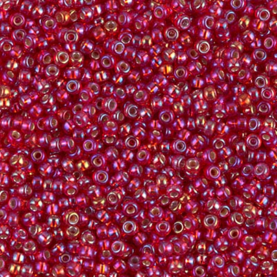 Picture of Miyuki Rocaille 11/0 1010 Silver Lined Flame Red AB x10g