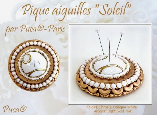 Picture of Soleil Beaded Pincushion Pattern – Instant Download or Printed Copy