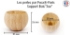 Picture of Wooden “Joe” Base for Kira Pin Cushion Pattern – 21x30mm x1