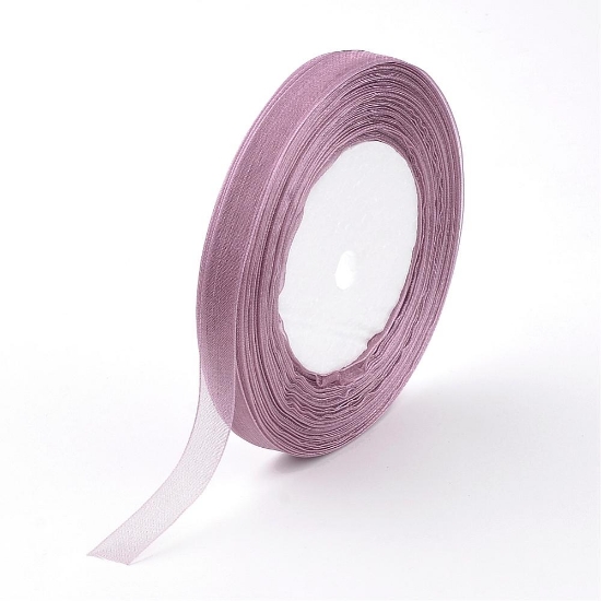 Picture of Organza Ribbon polyster 10mm Vintage Rose x45m