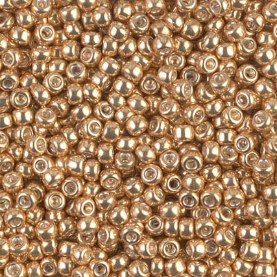 Picture of Miyuki Rocaille 6/0 1052 Galvanized Gold x10g