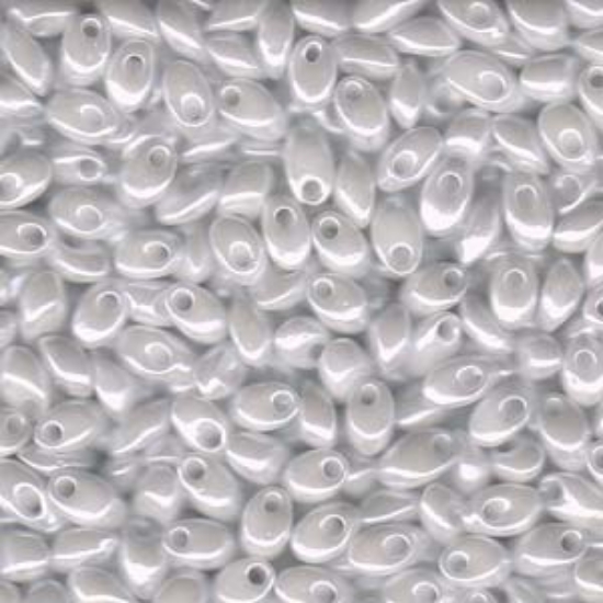 Picture of Miyuki Long Magatama 4x7mm 420 White Pearl Ceylon x10g
