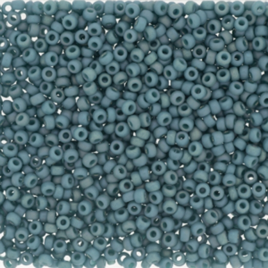 Picture of Miyuki Rocaille 6/0 4702 Opaque Glazed Frosted Rainbow Peacock x10g 
