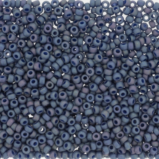 Picture of Miyuki Rocaille 6/0 4703 Opaque Glazed Nebula Blue x10g