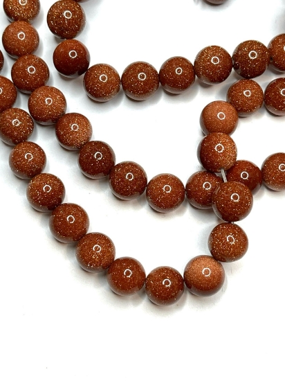 Picture of Goldstone (manmade) 10mm x35cm