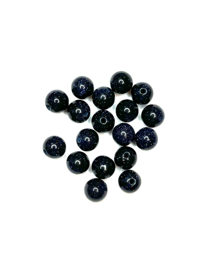 Picture of Blue Goldstone (MM) 8mm round x10