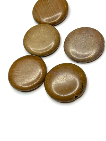 Picture of Tigerskin "Jasper" (natural) 30mm flat round x4