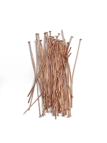 Picture of Headpin 60mm Rose Gold Tone x50