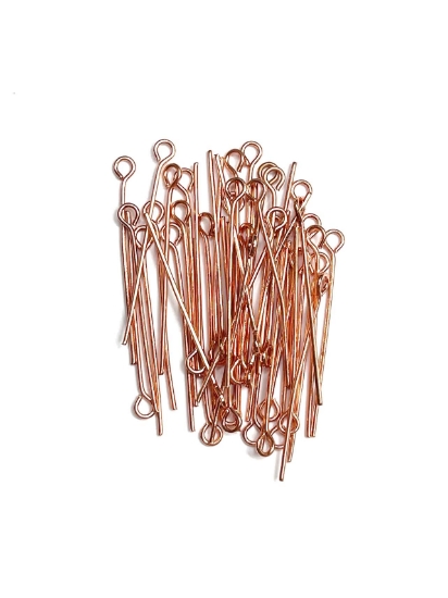Picture of Eye Pin  30mm Rose Gold Tone x50