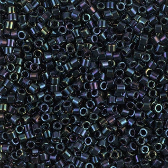 Picture of Miyuki Delica 10/0 DBM2 Metallic Dark Blue Iris x10g