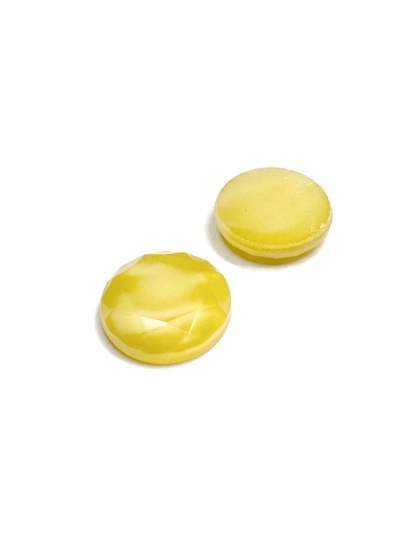 Picture of HC Crystals Fancy Stone 16mm round Yellow Opal x1