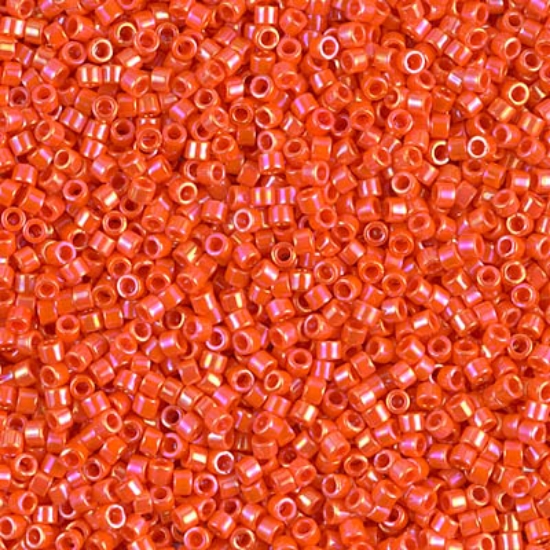 Picture of Miyuki Delica 10/0 DBM161 Opaque Orange AB x10g 