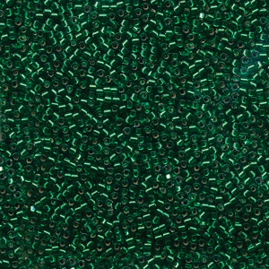 Picture of Miyuki Delica 10/0 DBM605 Silver Lined Emerald x10g 