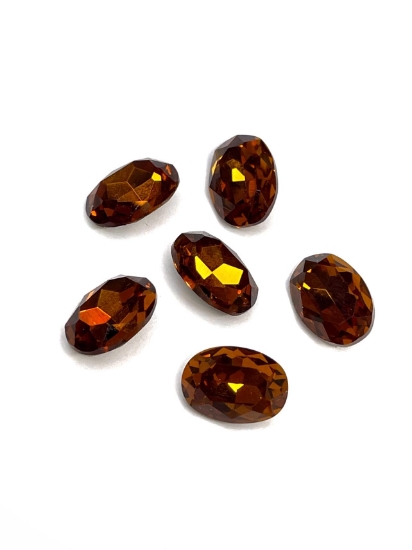 Picture of Aurora Crystals 4120 Oval 14x10mm Topaz x1