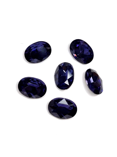 Picture of Aurora Crystals 4120 Oval 14x10mm Purple Velvet x1