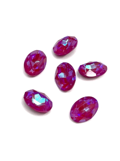 Picture of Aurora Crystals 4120 Oval 14x10mm Crystal Lotus Pink Delite x1 
