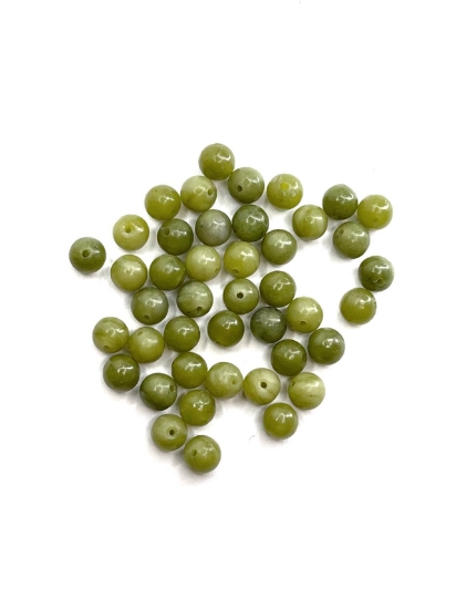 Picture of Serpentine 6mm round Green x15
