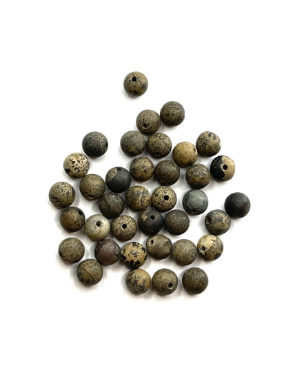 Picture of Landscape stone bead 6mm round x38cm