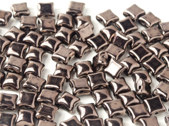 Picture of Wibeduo® 8x8mm Jet Copper x25