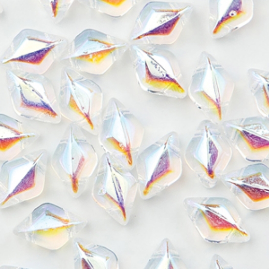 Picture of Mini GemDuo 2-hole 4x6mm Crystal AB x10g