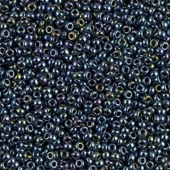 Picture of Miyuki Rocaille 8/0 456 Gunmetal Iris x10g
