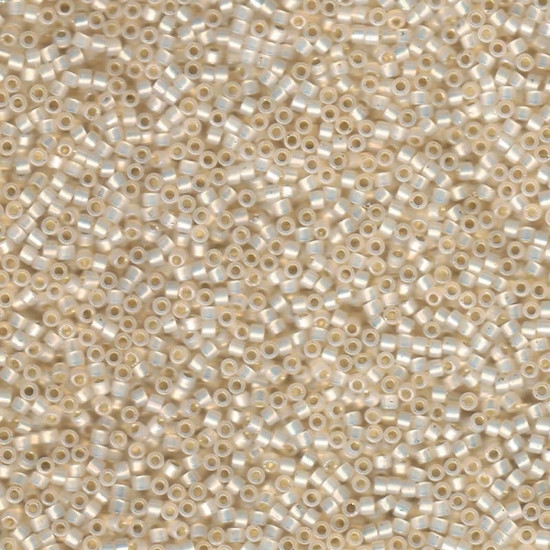 Picture of Miyuki Delica 11/0 DB1451 Silver Lined Pale Cream Opal x10g