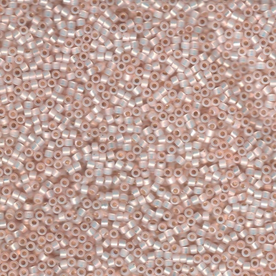 Picture of Miyuki Delica 11/0 DB1452 Silver Lined Opal Pale Peach x10g