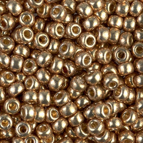 Picture of Miyuki Rocaille 6/0 4204 Duracoat Galvanized Champagne x10g