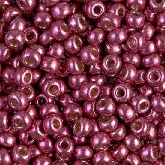 Picture of Miyuki Rocaille 6/0 4219 Duracoat Galvanized Magenta x10g