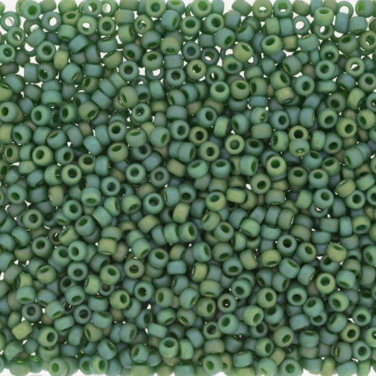 Picture of Miyuki Rocaille 11/0 4699 Opaque Glazed Rainbow Turtle Green x10g 