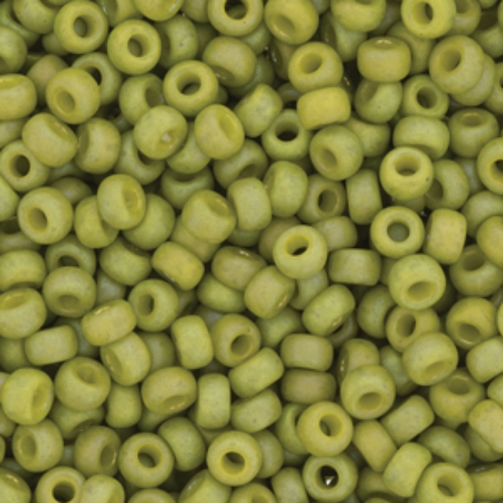 Picture of Miyuki Rocaille 6/0 4697 Opaque Glazed Rainbow Olive x10g